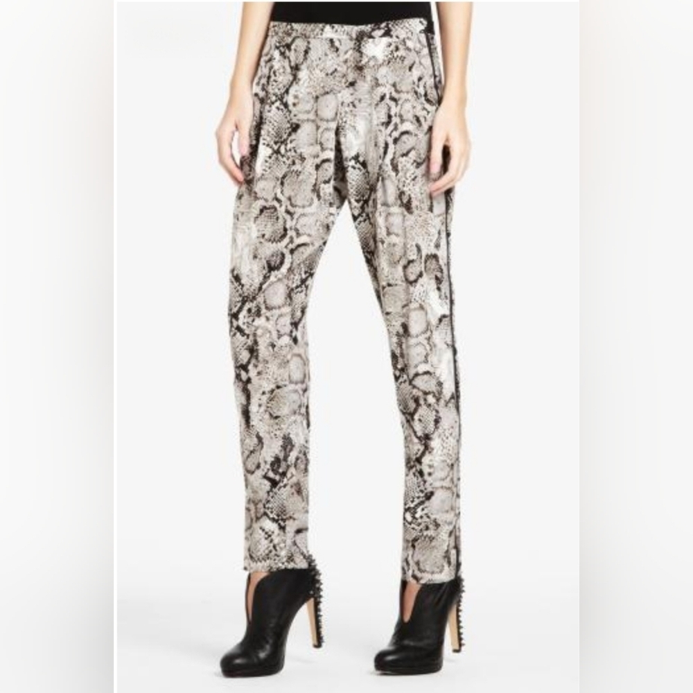 BCBG Maxazria Snakeskin Print Pants